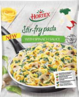Stir-fry pasta with spinach sauce 450g