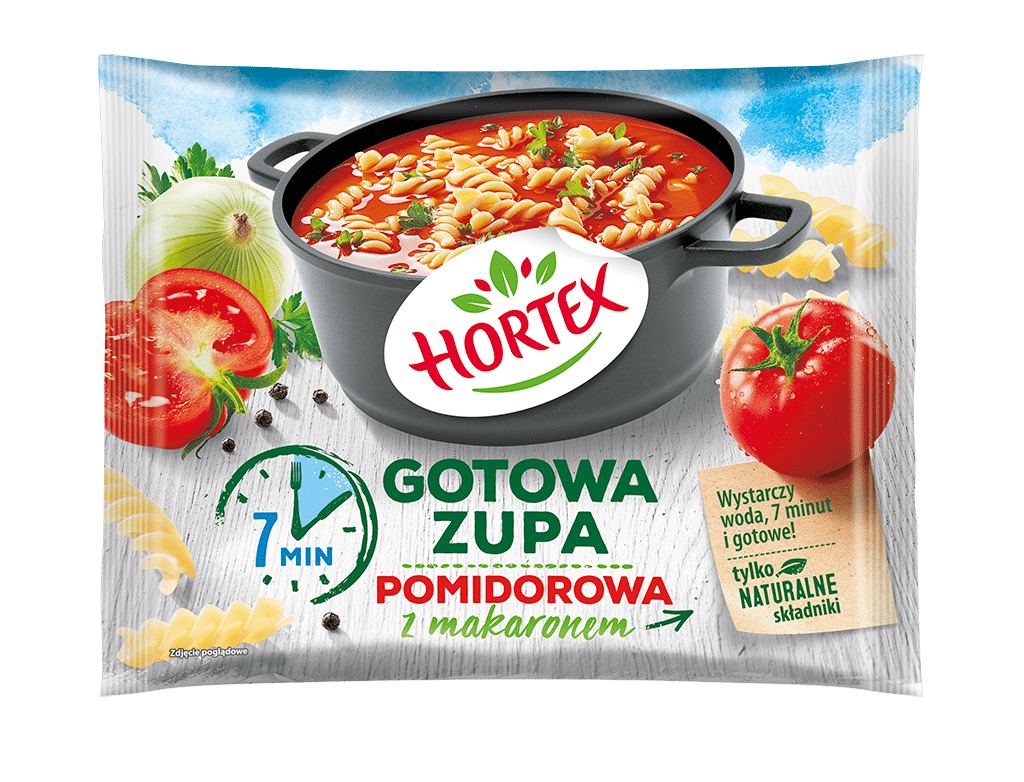 Gotowa zupa Pomidorowa z makaronem