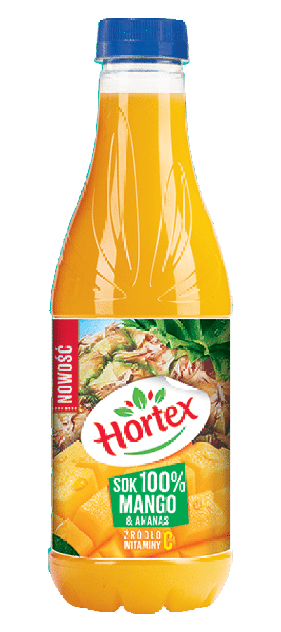 Mango-Pineapple 100% juice 1l pet bottle